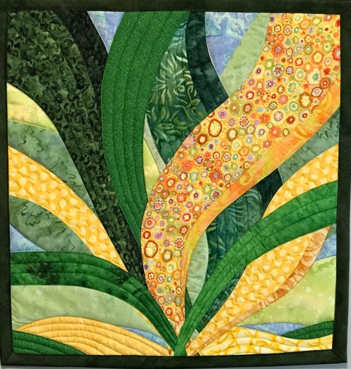 More Layering with Curved Piecing in Art Quilt Design Art Quilts by