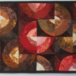 Brown Rust Peach Circles