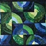 Blue Green Wonky Circles