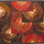 Bright Brown and Red Circles