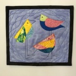 CUSTOM 3 Silly Birds on Periwinkle