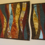 Custom Triptych Wavy Colors