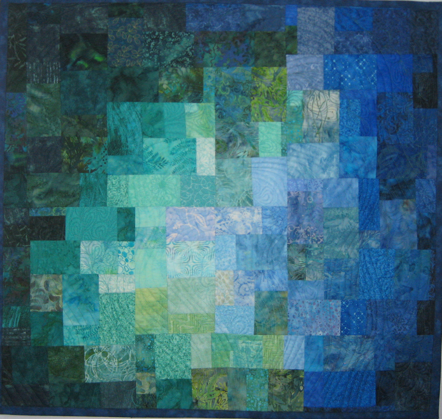 Teal Blue Mosaic