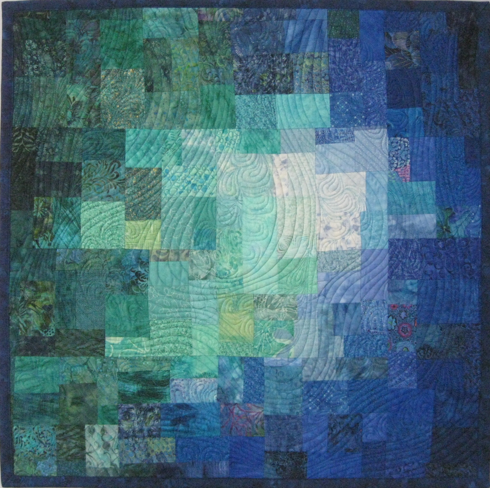 Blue Green Teal Mosaic