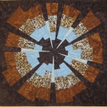 Wonky Brown Blue Star