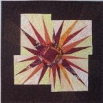 Wonky Maroon Orange Star