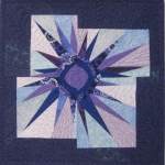 Wonky Blue Purple Star
