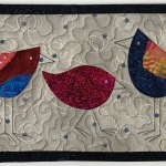 3 silly birds on grey