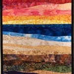 Abstract seascape sunset