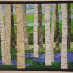 Birch with Wildflowers in Spring