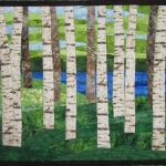 Birch Trees 9 by Lake