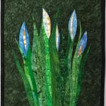 Flowers Blue and Gold