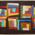 Wonky Eight Squares Wall Quilt