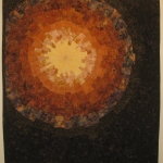 Earthtone Starburst 1 Art Quilt