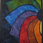 Rainbow Batik Small Art Quilt