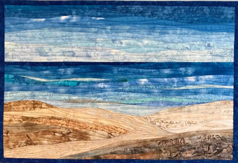 Abstract Ocean Landscapes - Art Quilts by Sharon