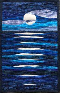 Moon Shadows Art Quilt - Art Quilts by Sharon