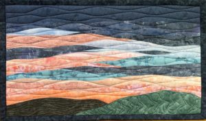 A unique sunset art quilt - Art Quilts by Sharon